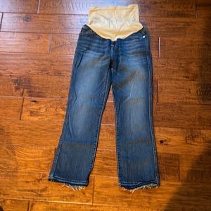 Seven for All Mankind frayed hem maternity jeans
